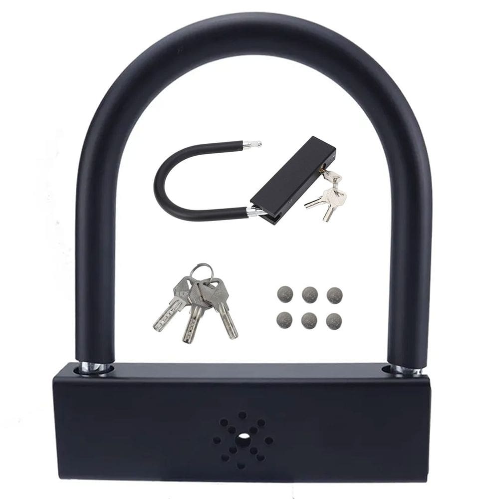 Cadeado Trava de Moto Bike Alarme Anti Furto Bicicleta Motocicleta Portao Som Alto Potente Segurança Proteçao Resistente