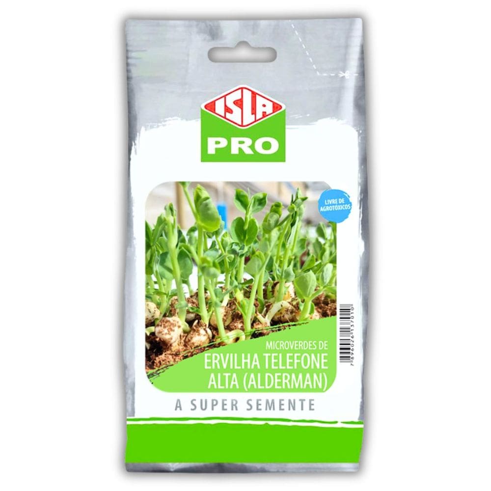 Semente Microverde Ervilha Telefone Alta Alderman(100g) ISLA