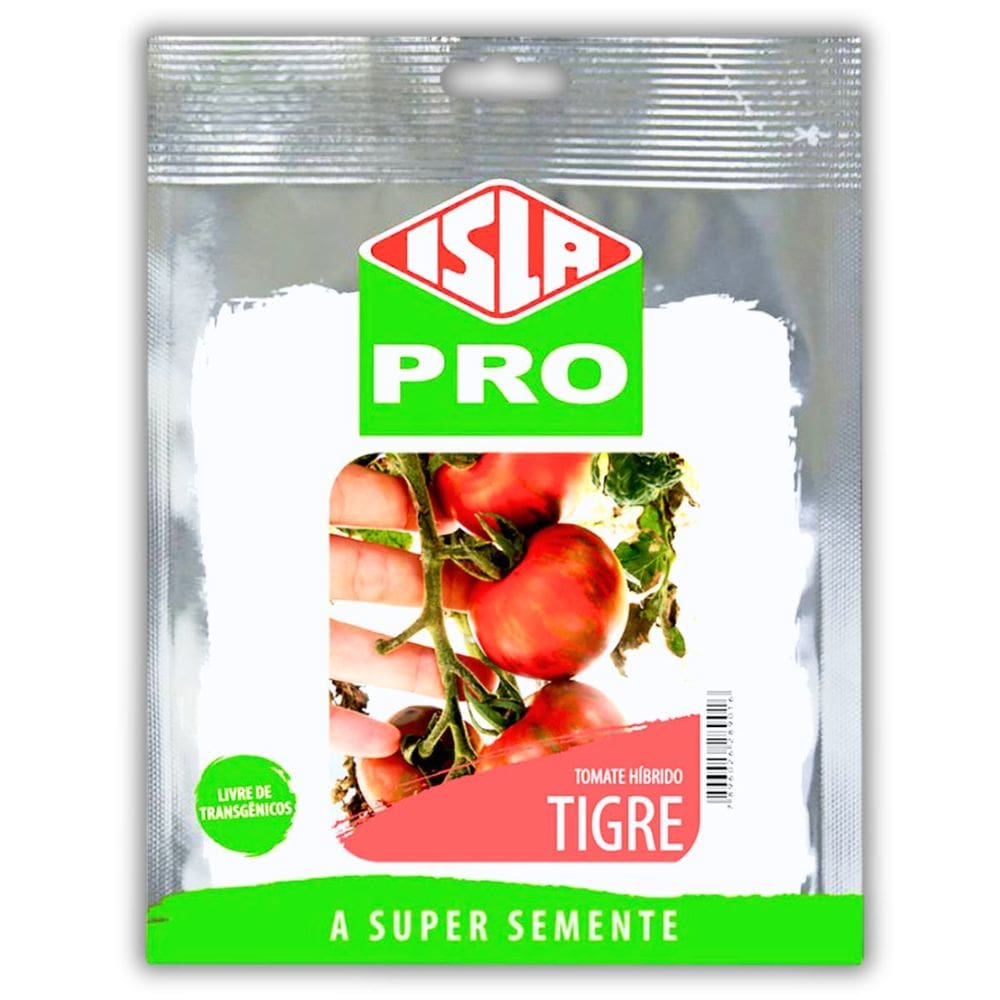 Semente Tomate Híbrido Coquetel Redondo Tigre (20) ISLA