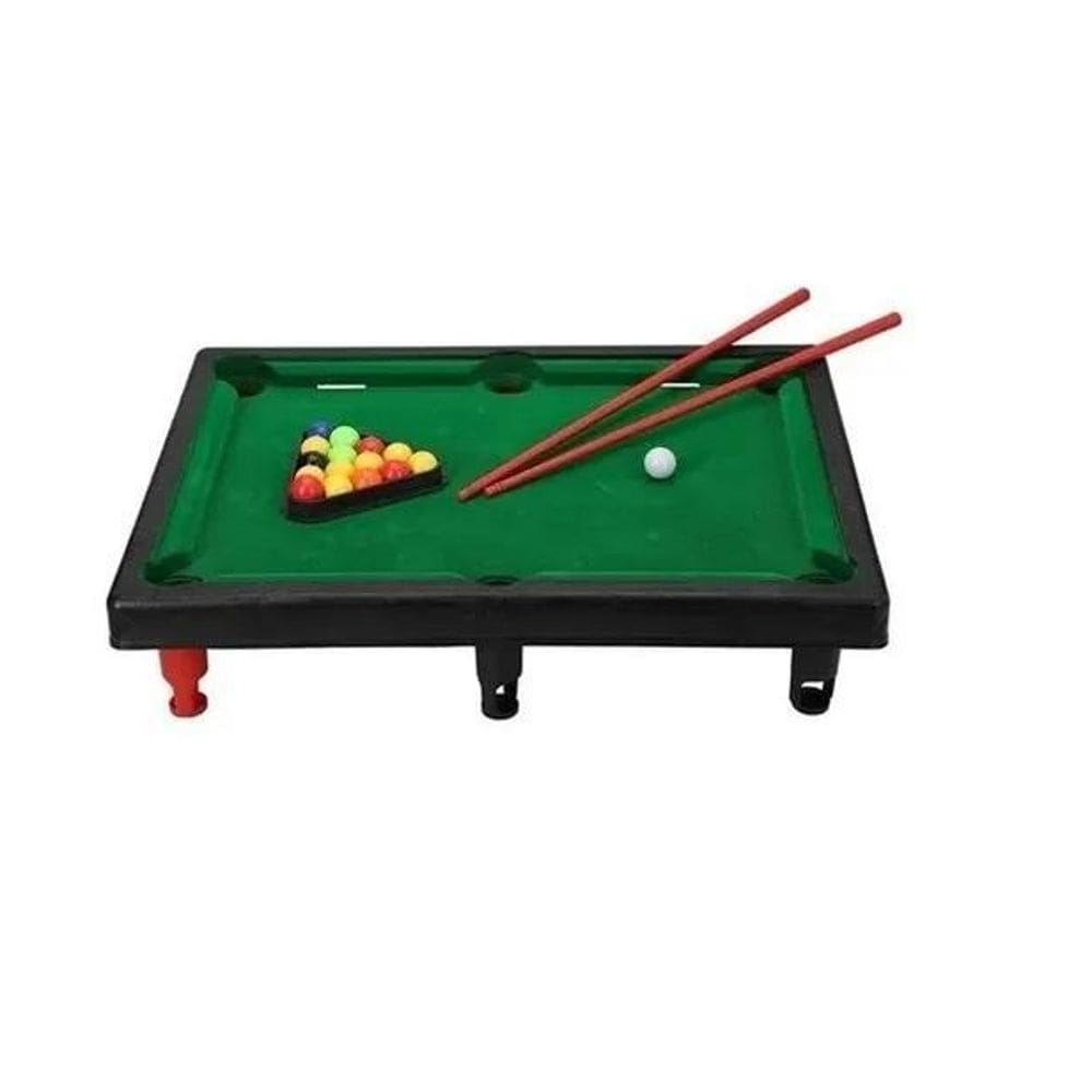 Brinquedo Infantil Jogo De Sinuca Crianças C/Taco E Bolas