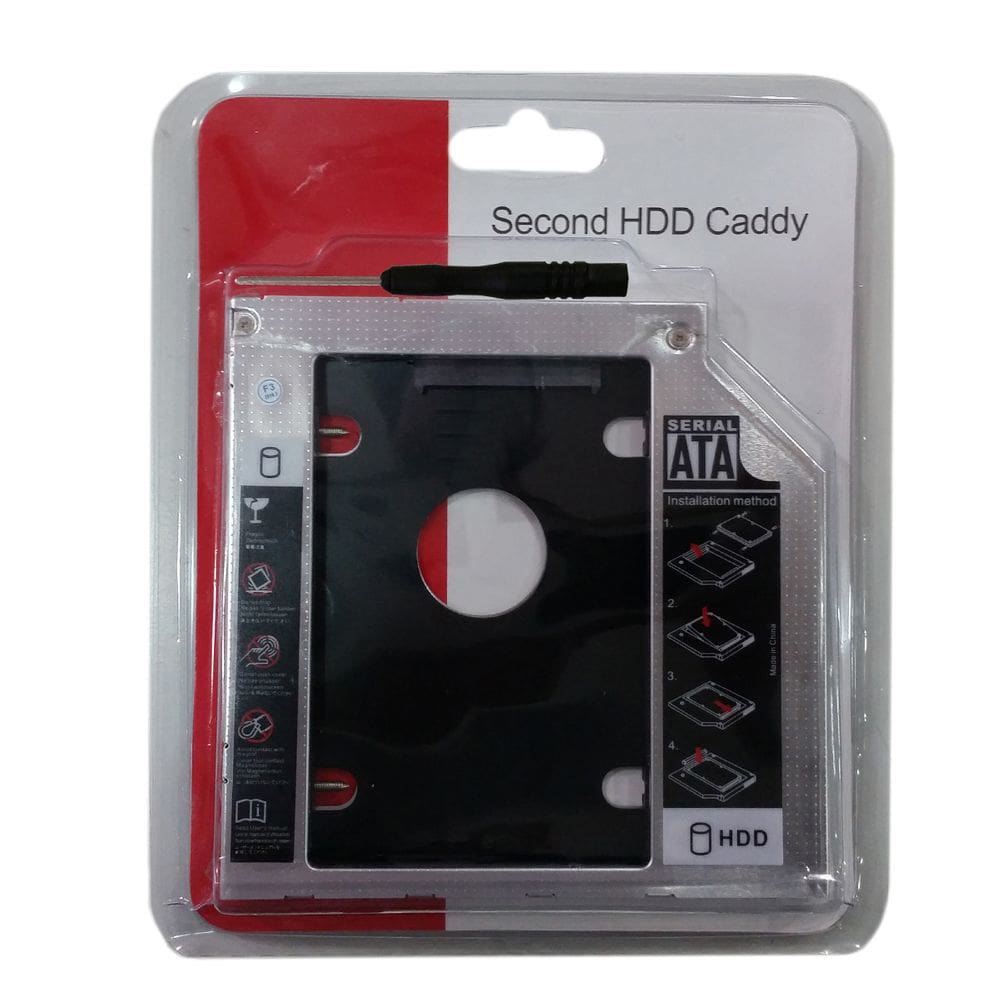 Case Gaveta Para Segundo Hd Ssd No Dvd 12,7mm Para Dell , Asus caddy12