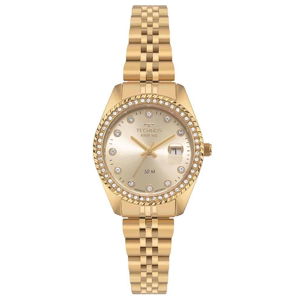 Relógio Technos Feminino Riviera Dourado - 2015CEY/1X
