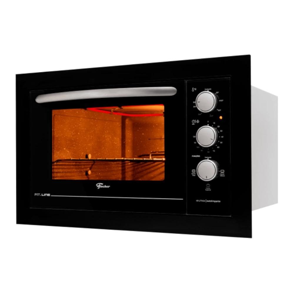 Forno Elétrico de Embutir Fischer Fit Line 48 litros 220V