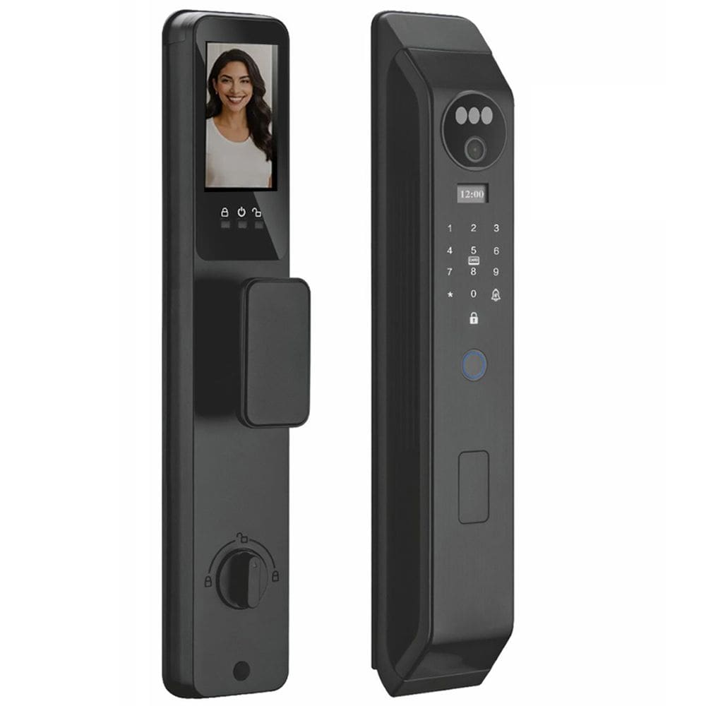 Fechadura Eletronica Digital Wifi App Biometria Facial Tag Cartao Senha Celular Smartphone Proteçao Segurança Residencial