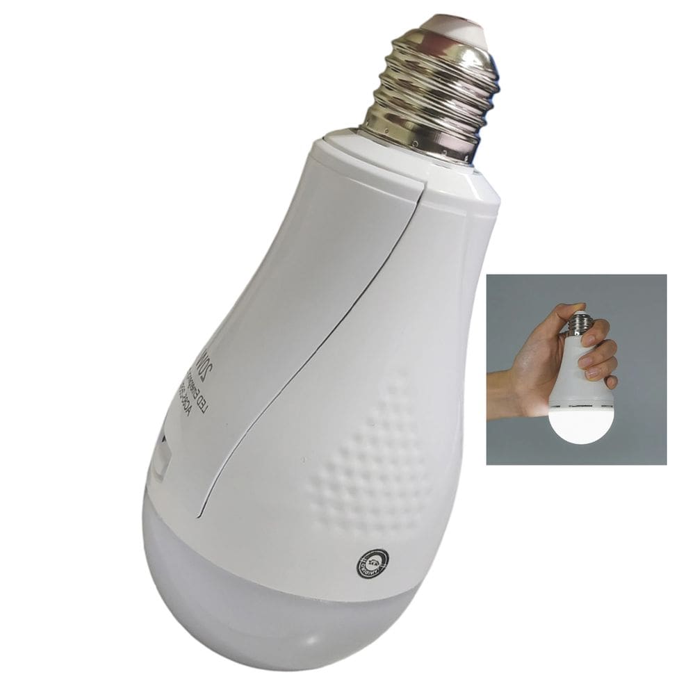 Lampada de Emergenica LED Inteligente Recarregavel E27 Queda de Energia Trilha Camping Pesca Portatil Potente