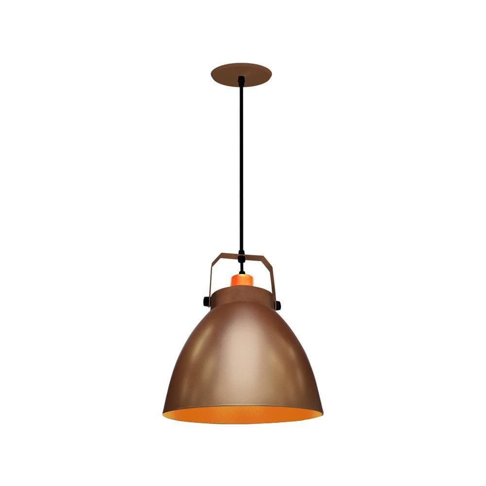 Lustre Pendente Taschibra Navy E27 Bivolt Cobre