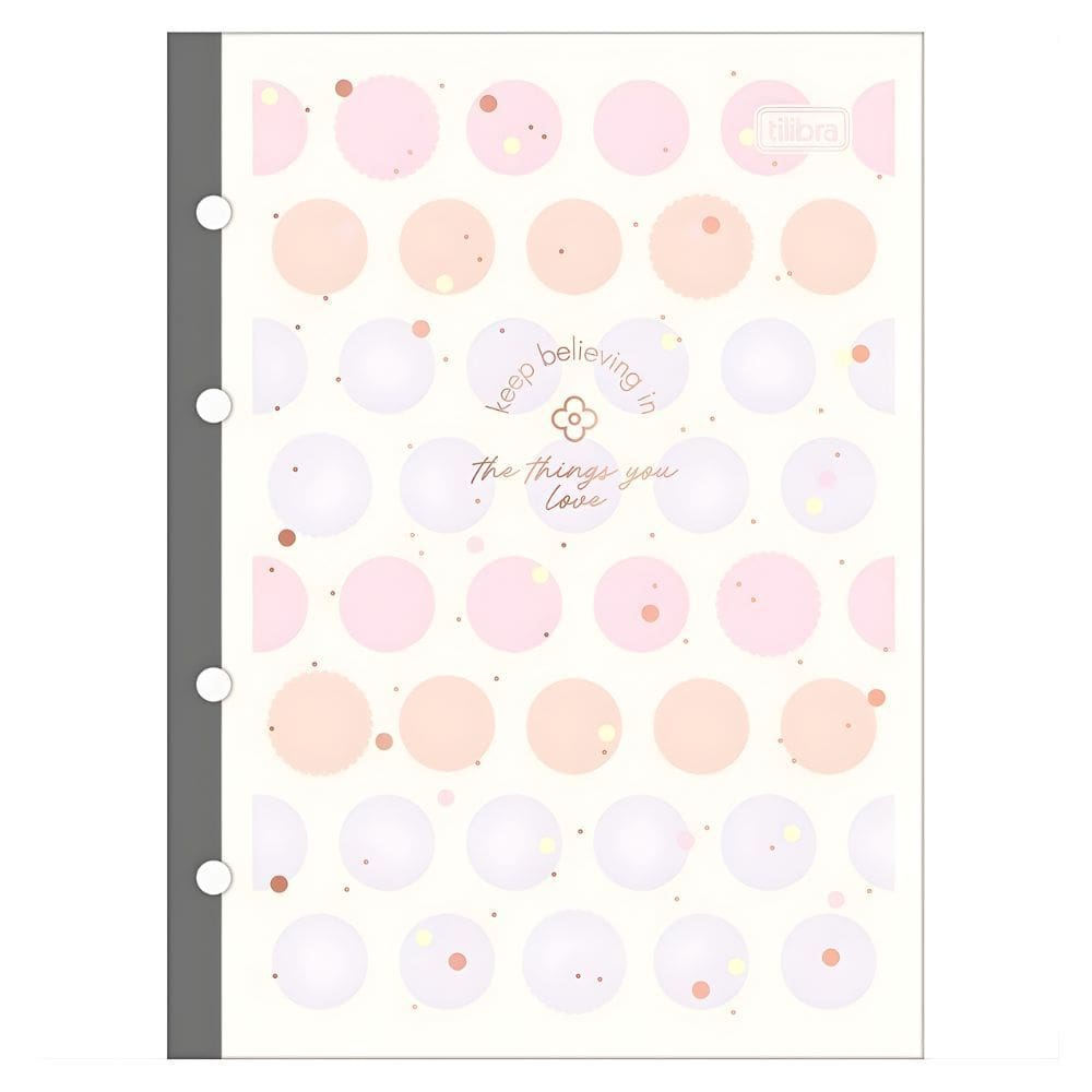 Refil Caderno Argolado Fichário Colegial Soho 80 folhas 17,7cmx24,0cm - Tilibra