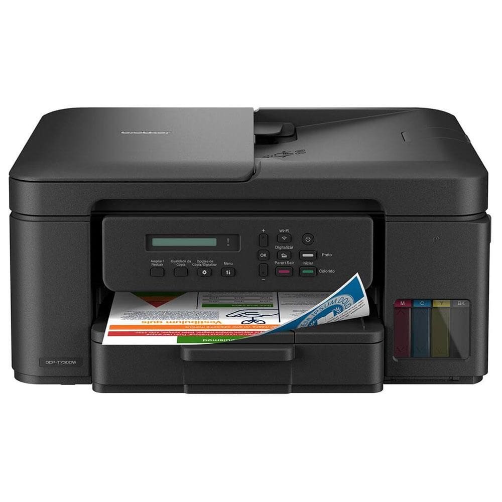 Impressora multifuncional tanque de tinta DCPT730DW Brother