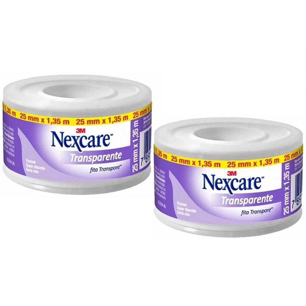 Kit com 2 Fita Transparente Nexcare 25MM X 1,35M 3M