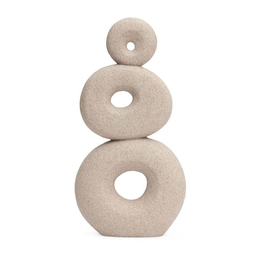 Escultura Decorativa Abstrata em Poliresina 30cm 21524 Mart