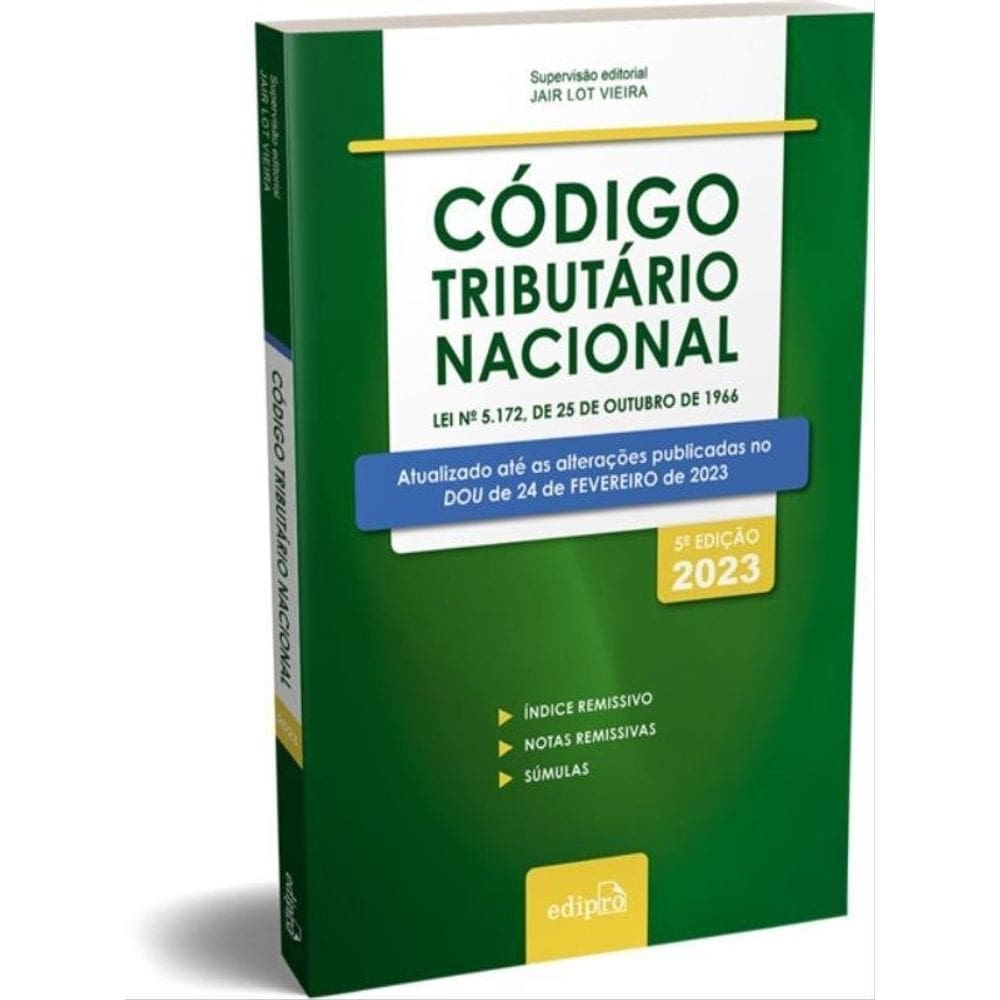 Código Tributário Nacional 2023