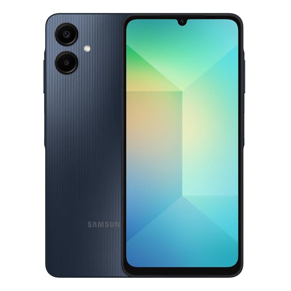 Smartphone Samsung Galaxy A06 - Tela 6.7, 128GB, 4GB RAM, Octa Core - Azul Escuro - SM-A065M/DS