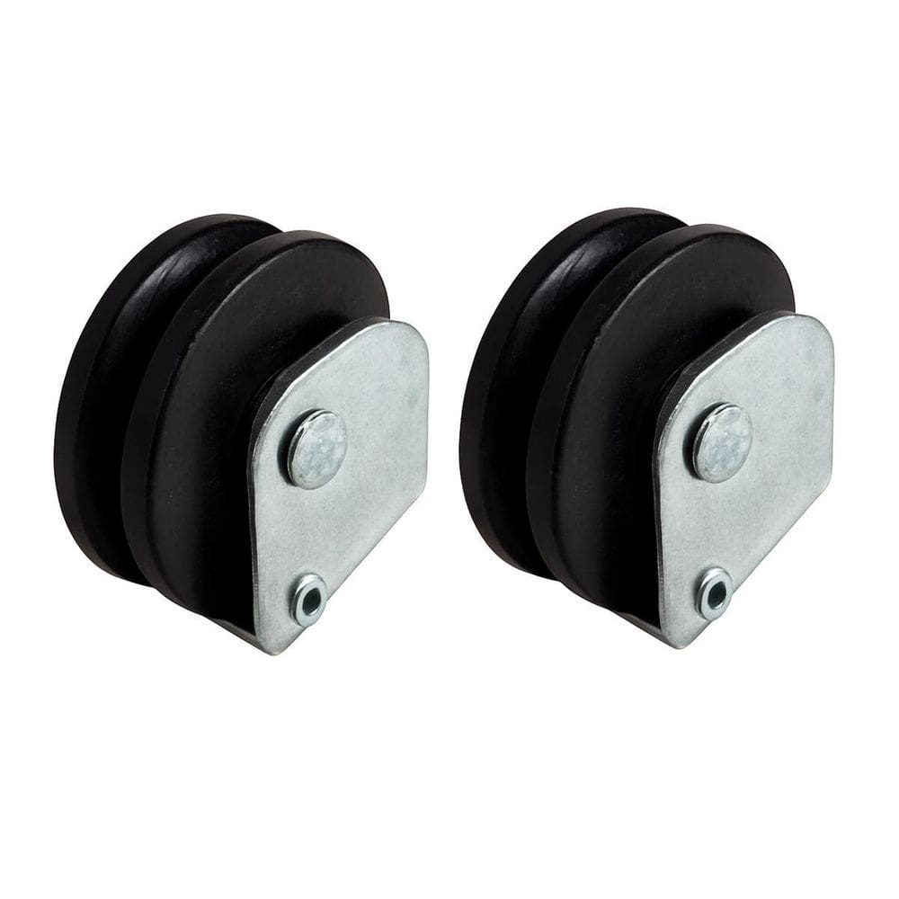 02 Roldana Inferior Fixa Janela E Porta Correr De Aço 45Mm