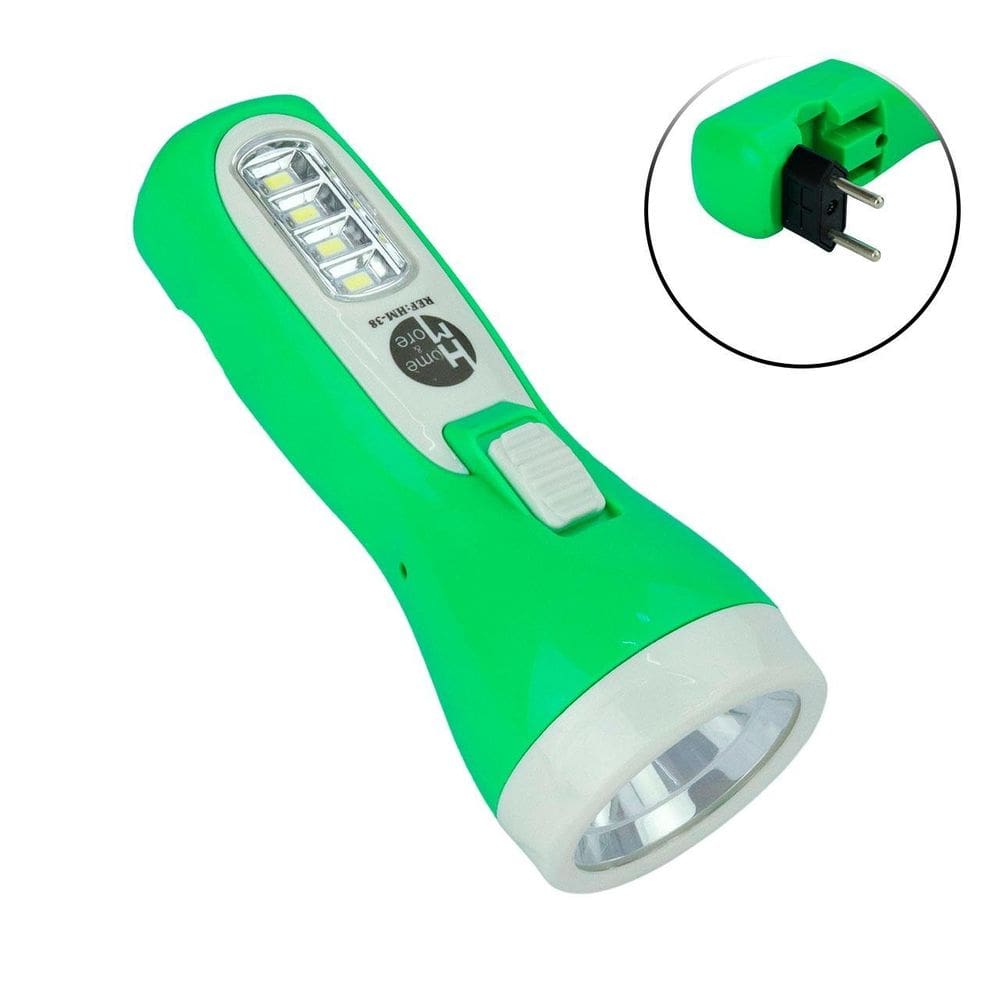 Lanterna Recarregável Bivolt 5 Leds Duplo Color - Tudo em Caixa