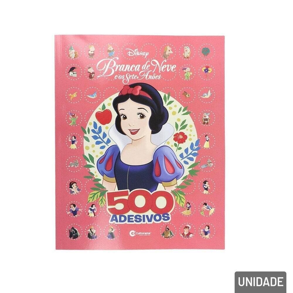 Livro de Colorir 500 Adesivos Branca de Neve - Tudo em Caixa