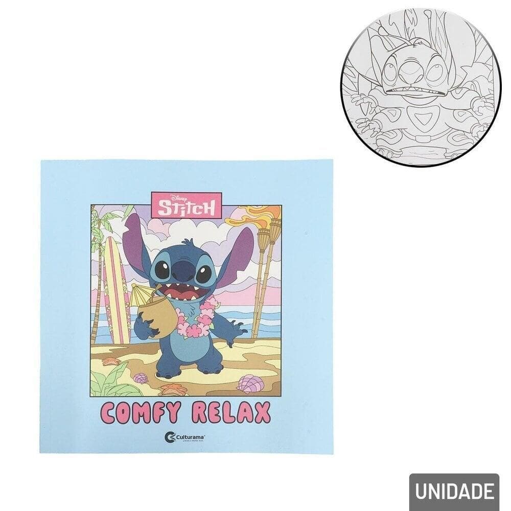 Livro de Colorir Stitch Comfy Relax - Tudo em Caixa