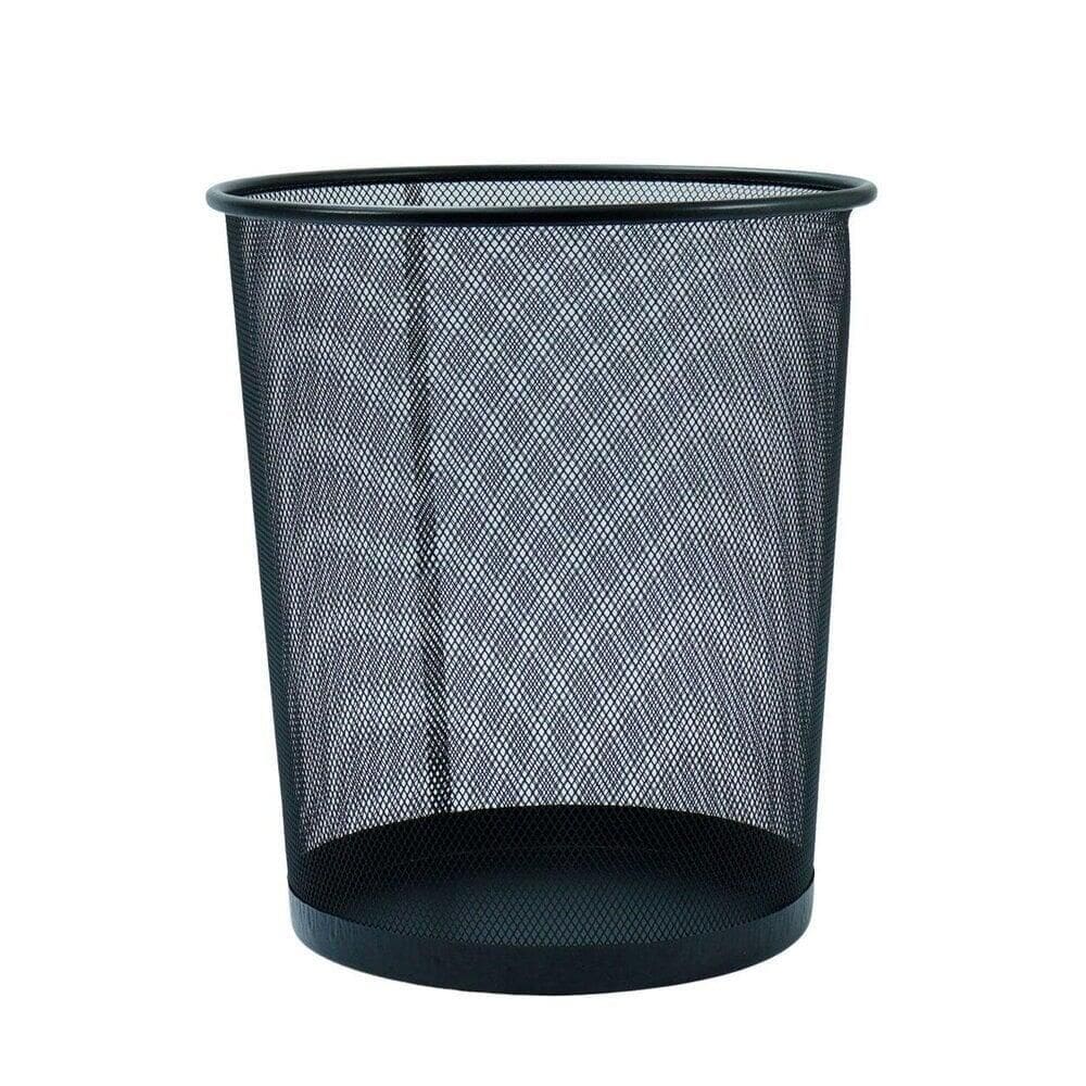 Lixeira de Metal 16L Aramado Preto - Tudo em Caixa