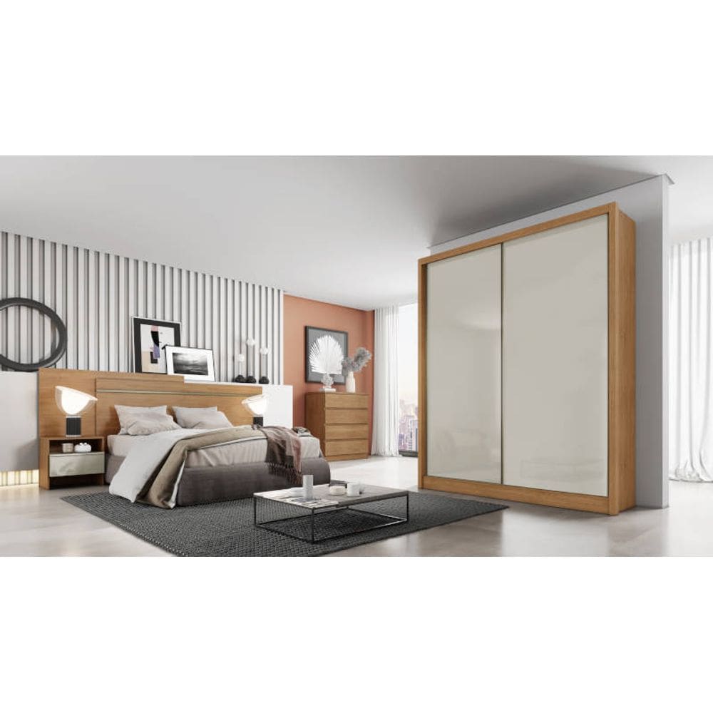 Guarda Roupa Solteiro - Toledo-Cumaru/Fendi - Novo Horizonte