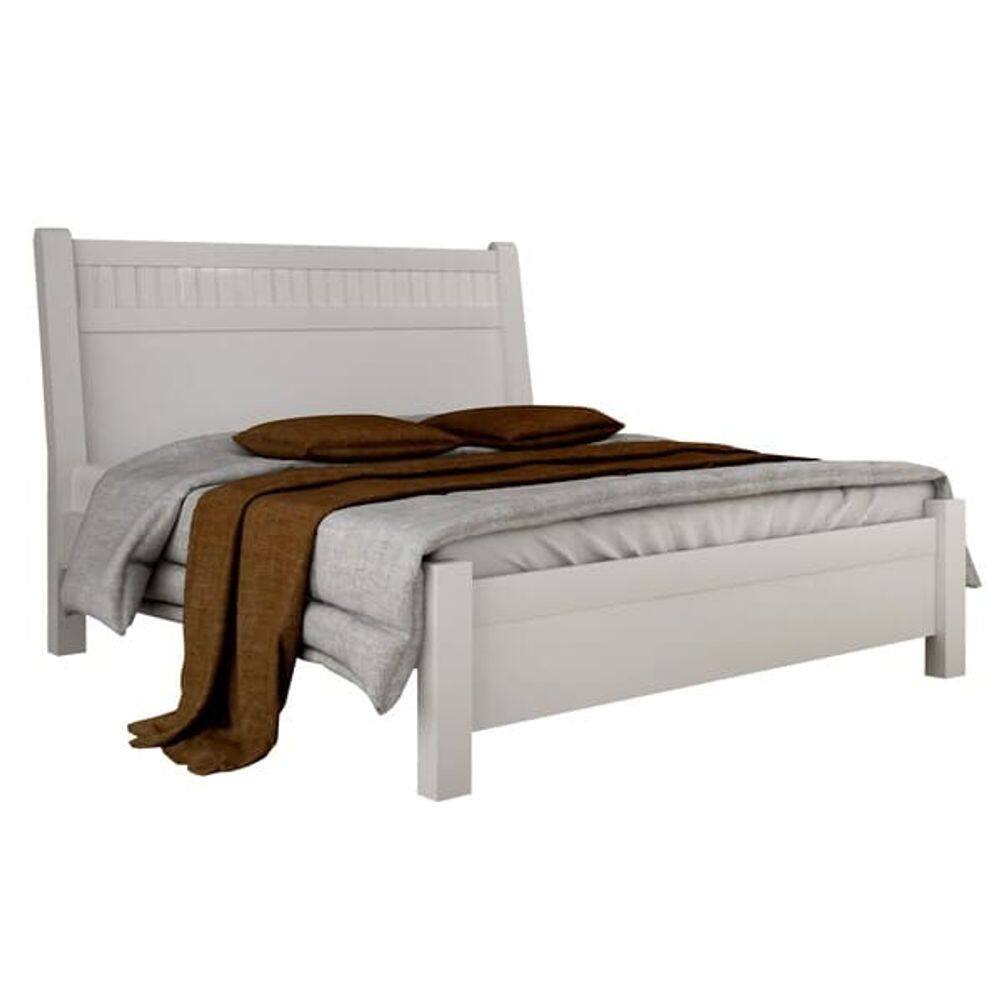 Cama Casal Detalhada 100% MDF - 185-Neve - Star Móveis