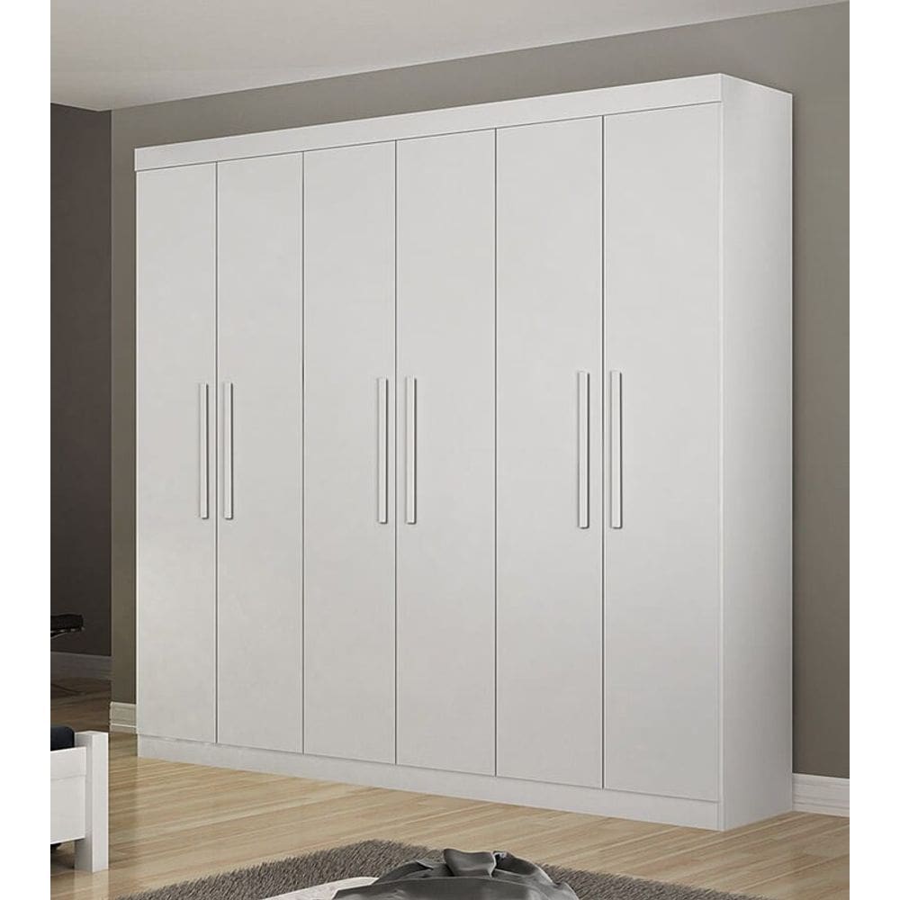Guarda Roupa Casal 6 Portas 4 Gavetas - Belém-Neve - Star Móveis