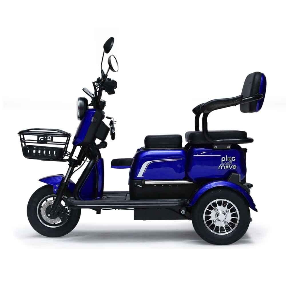 Triciclo Elétrico - Smart PAM 800w 60v Lithium - Azul - Plug and Move