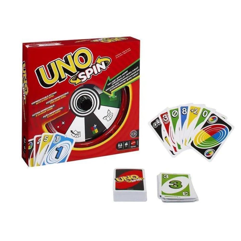 Jogo De Cartas - Uno Spin Novo - Mattel