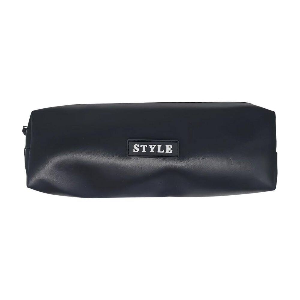 Estojo Escolar Liso Preto Com 1 Divisória Style Vmp