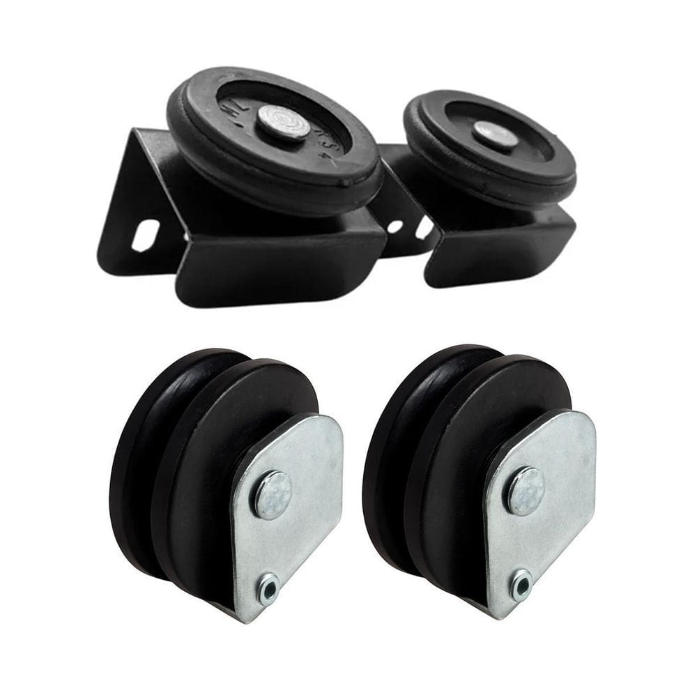 Kit Roldana Rolamentor Para Janela Ou Porta Correr Aço 45Mm