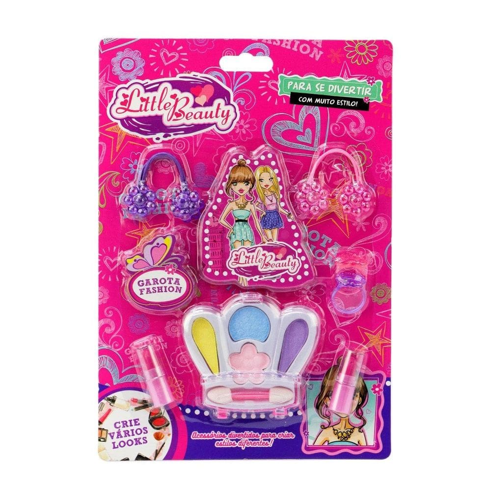 Maquiagem Para Boneca Acessórios Estojo Coroa - Tudo em Caixa
