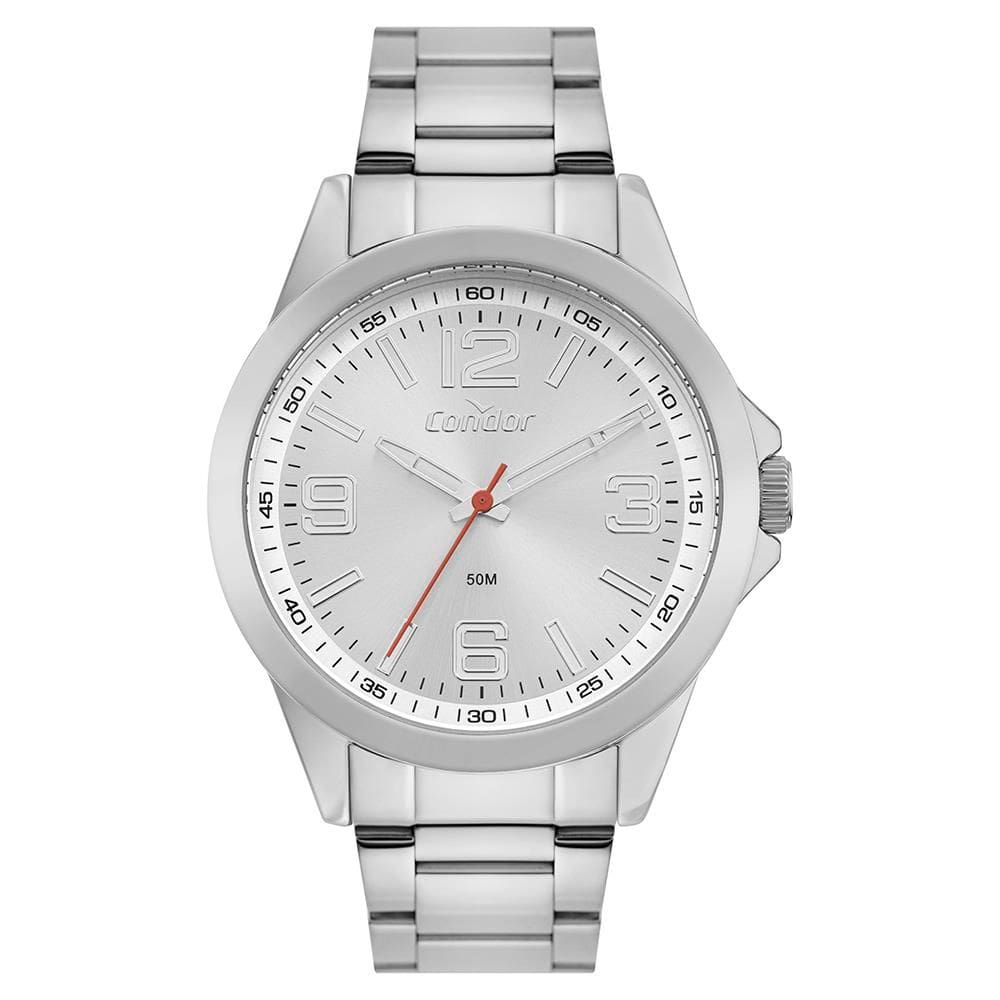 Relógio Condor Masculino Ref: Co2035nua/4k Casual Prateado