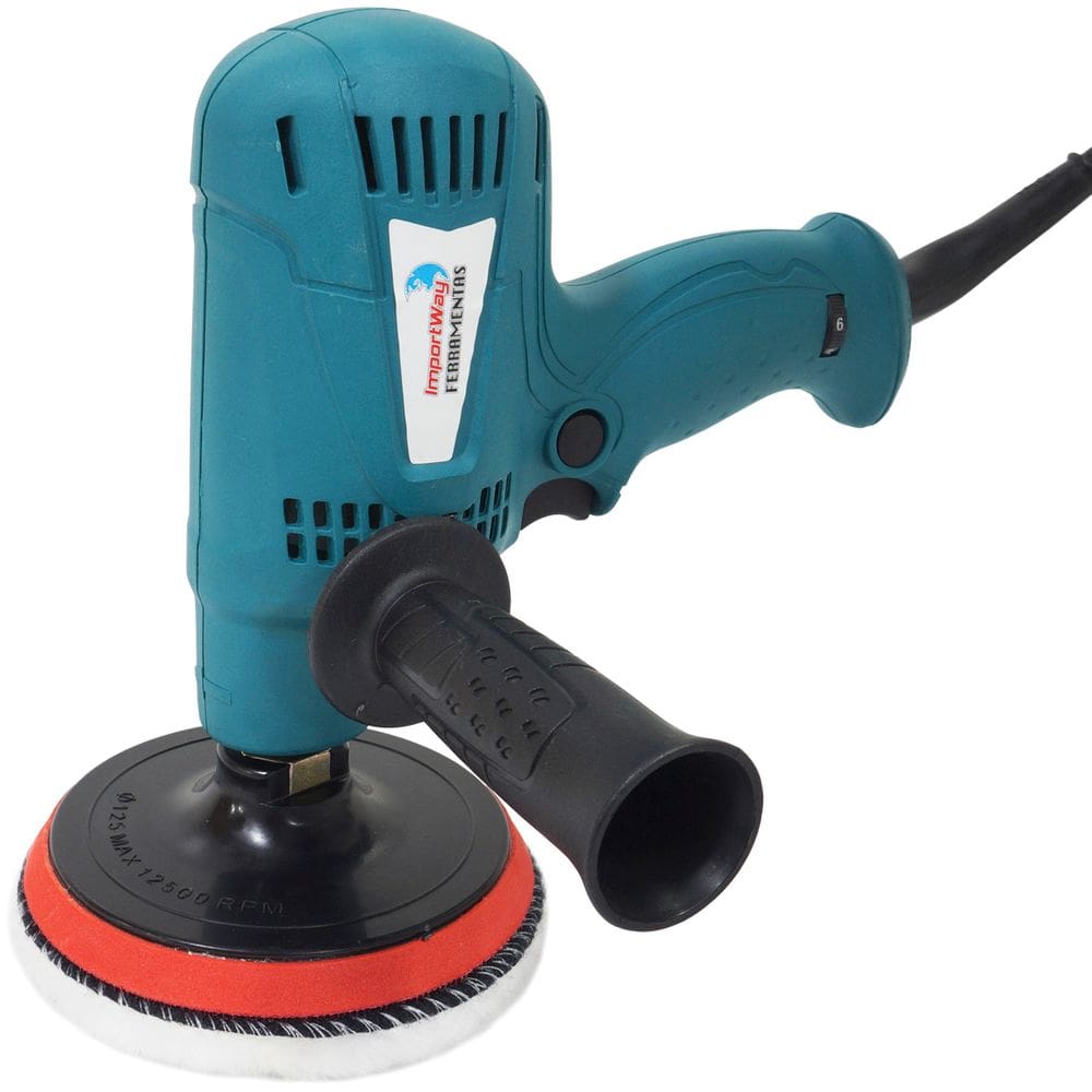 Politriz Automotiva Multifunções 5 Pol Máquina Lixadeira Polimento 700W 110V Importway Iwpola700