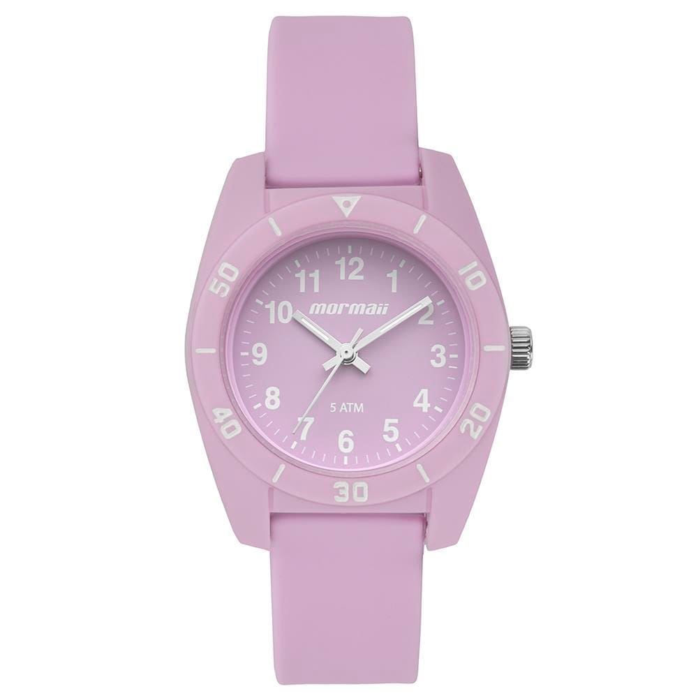 Relógio Mormaii Feminino Ref: Mopc21sac/8t infantil Analógico Roxo