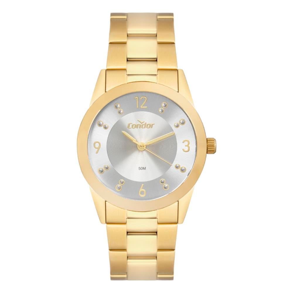 Relógio Condor Feminino Ref: Co2035nqn/4k Casual Dourado