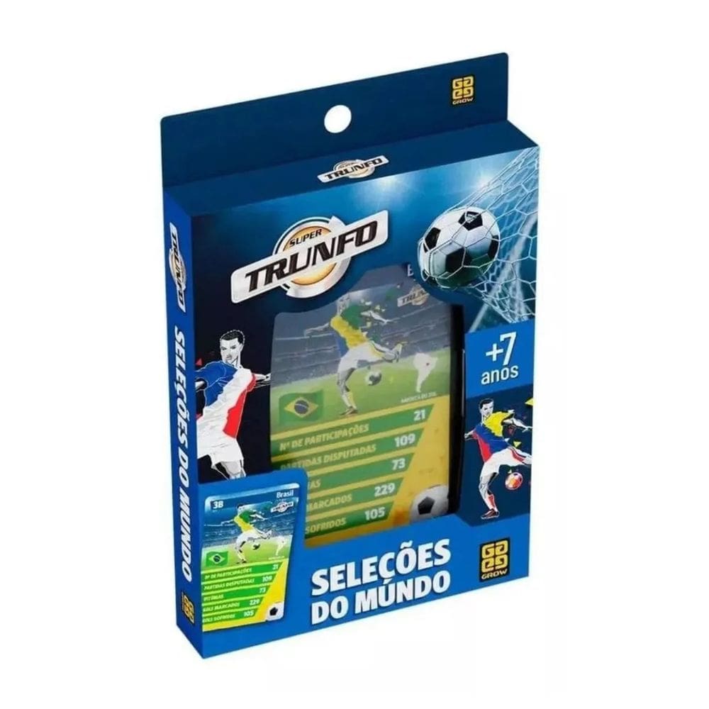 Jogo De Cartas Super Trunfo Seleções do Mundo - Grow 4282