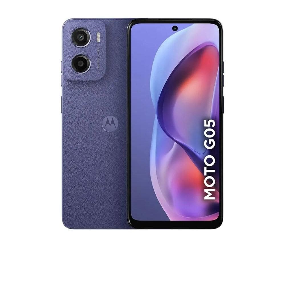 Smartphone Motorola Moto g05 128GB 4GB RAM + 8GB RAM Boost Câmera Traseira 50MP Frontal 8MP 6.7” Violeta Vegan Leather
