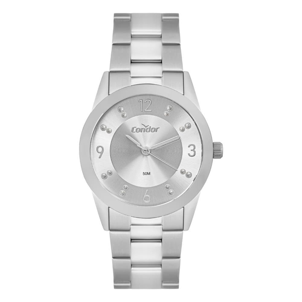 Relógio Condor Feminino Ref: Co2035Nqm/4K Casual Prateado