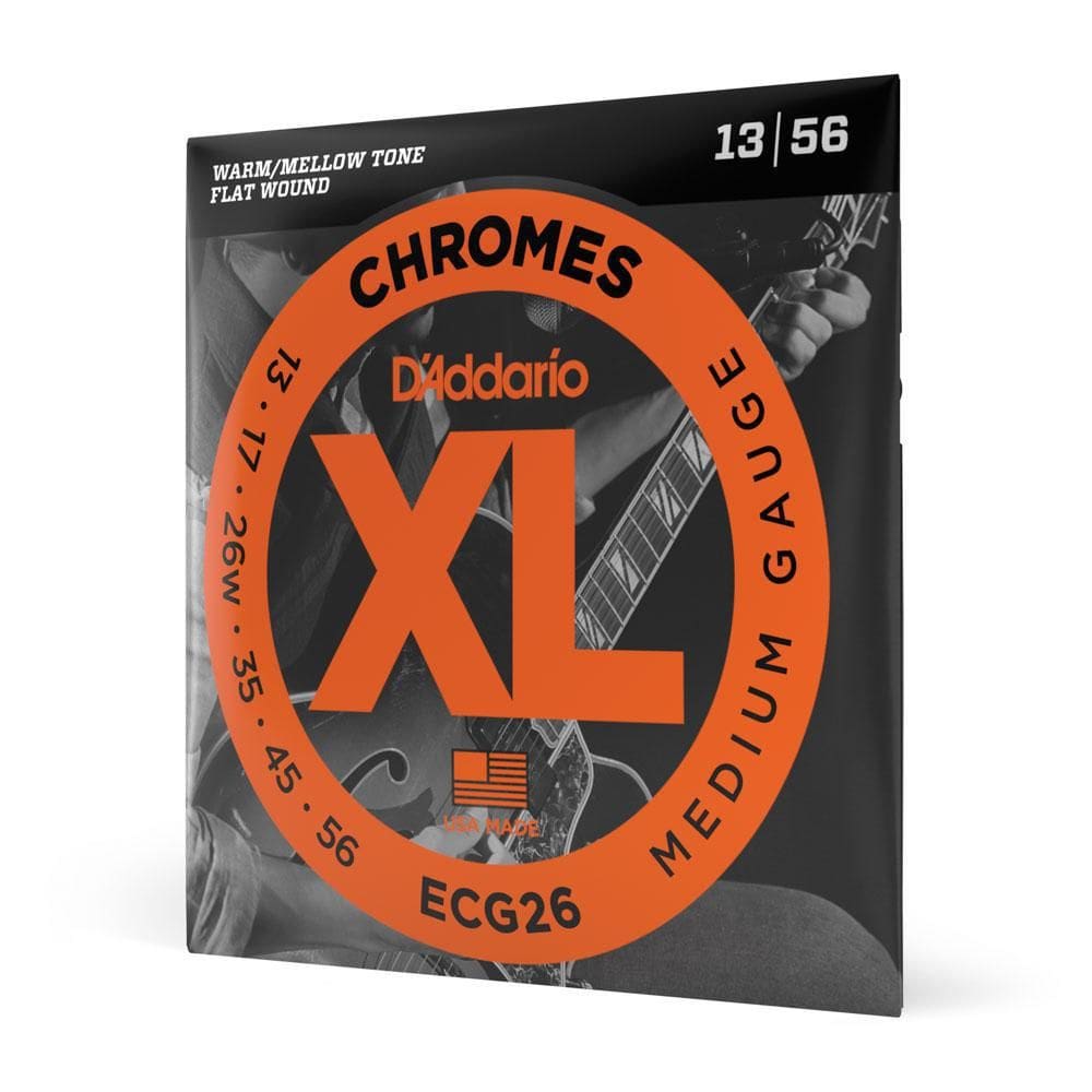 Encordoamento Guitarra Lisa .013-.056 D`Addario Xl Chromes