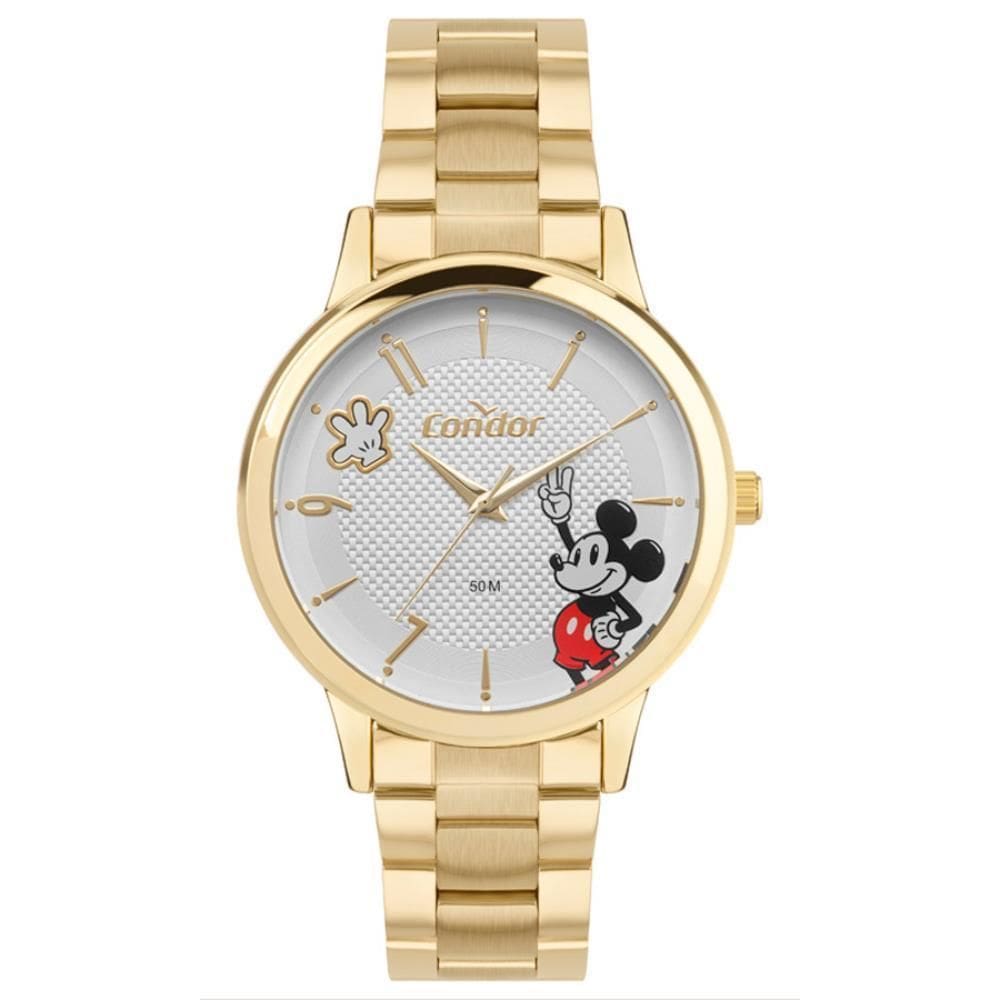 Relógio Condor Feminino Ref: Co2036Myu/4K Dourado Mickey