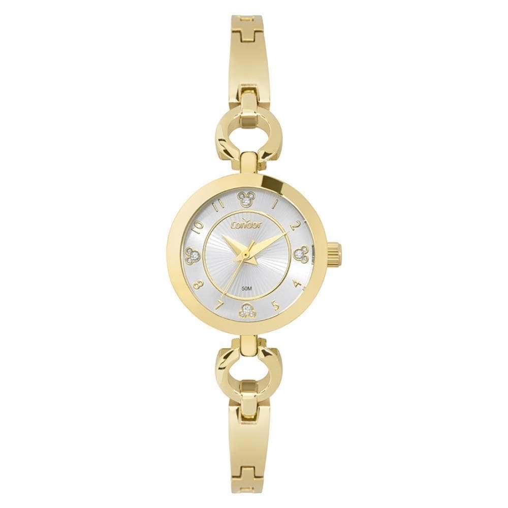 Relógio Condor Feminino Ref: Co2035Nog/5K Dourado Bracelete