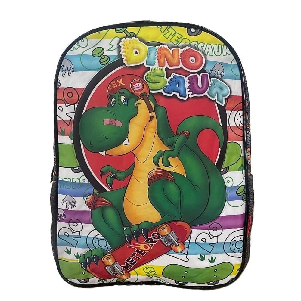 Mochila De Costas Infantil Criança Unissex Escolar Dinossauro Dino