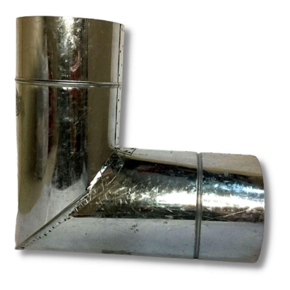 Curva Para Tubo De Chaminé Joelho Metálica 150Mm Galvanizada