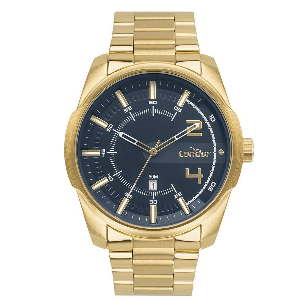Relógio Condor Masculino Ref: Co2115Nce/4A Oversized Dourado