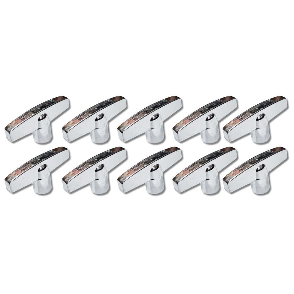 Kit 10 Orboleta Fêmea 8Mm X 12.5Mm Metal Cromado Prwn08