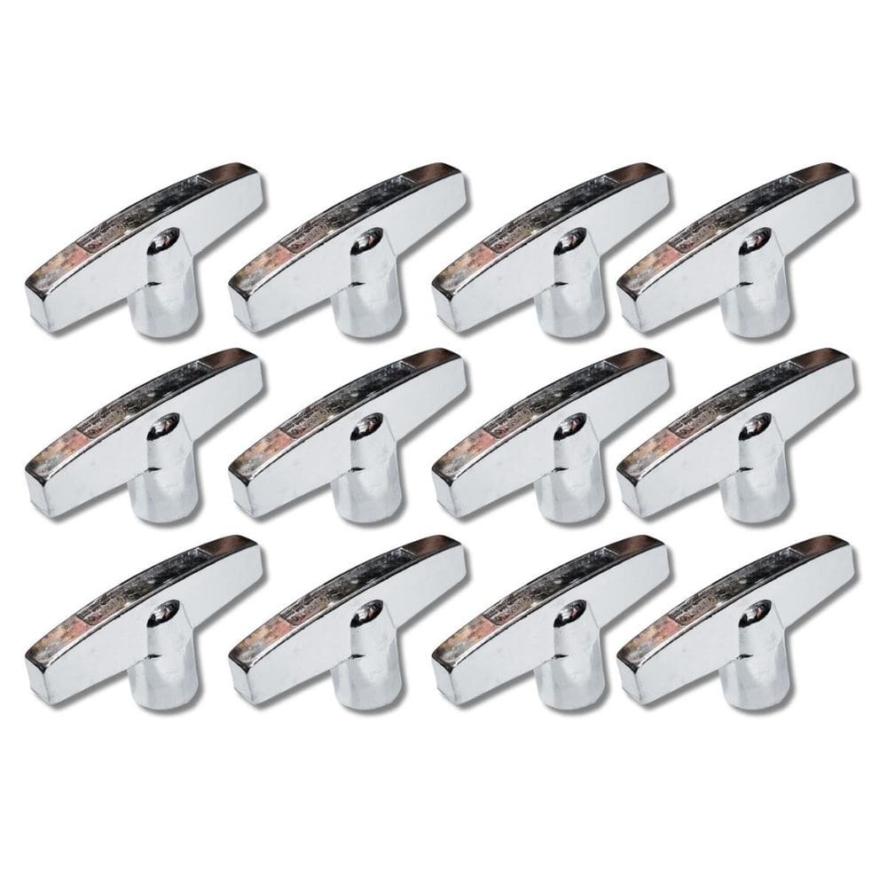 Kit 12 Orboleta Fêmea 8Mm X 12.5Mm Metal Cromado Prwn08