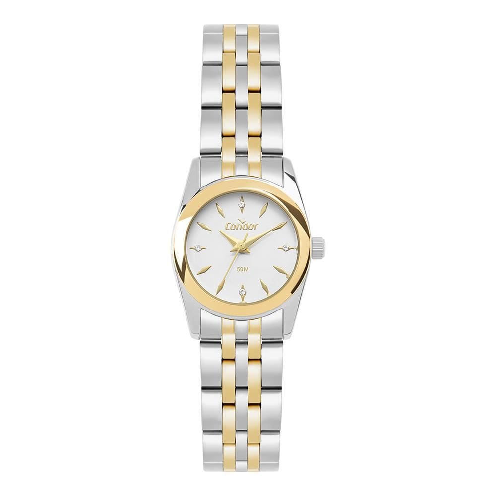 Relógio Condor Feminino Ref: Co2035Nwt/4K Casual Bicolor