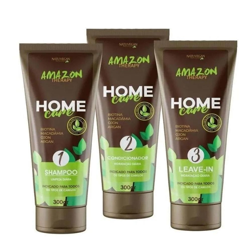 Kit Manutenção Capilar Home Care Amazon Therapy 3X300Gr