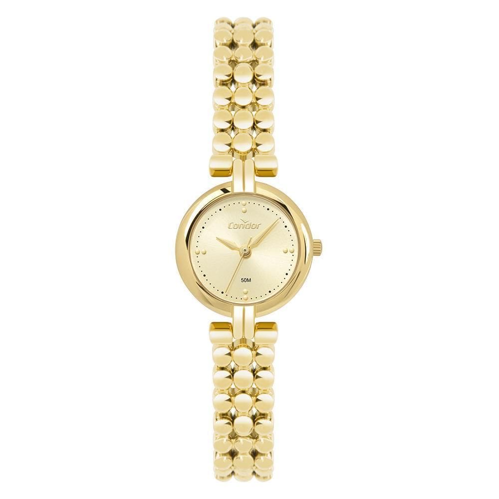 Relógio Condor Feminino Ref: Co2035Nut/5X Bracelete Dourado