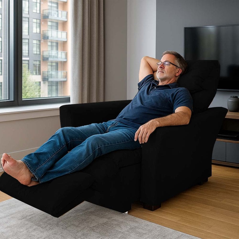 Poltrona Retrátil e Reclinável Modelo Mariane Preto