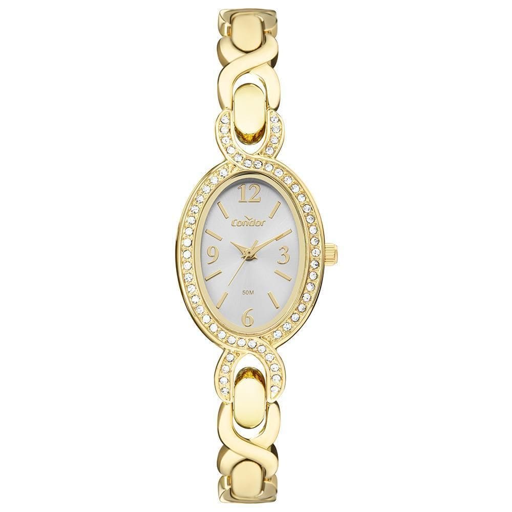 Relógio Condor Feminino Ref: Co2035Nvi/5K Oval Bracelete Dourado