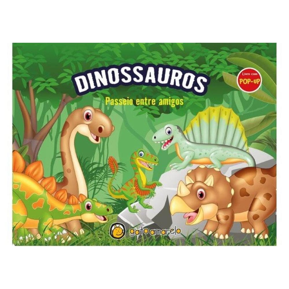 Livro Com Pop-Up - Dinossauros - Passeio Entre Amigos